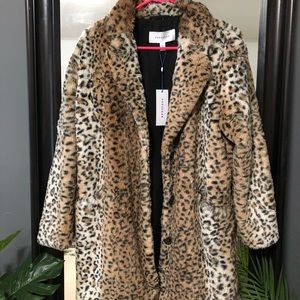 Faux Fur Cheetah Coat